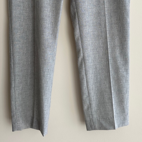 Reiss Women’s Grey Wool Blend Tapered Trousers, Gray Cropped Pants, Size 8 - Picture 4 of 16